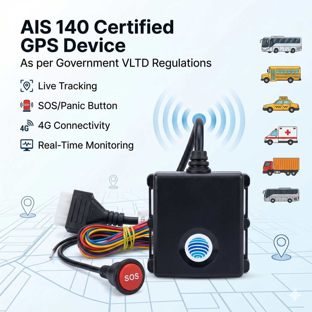 Volty IOT  AIS-140 RTO Approved GPS Tracker (1 Year)